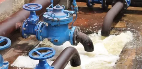 Water supply and drainage pump valve pipeline